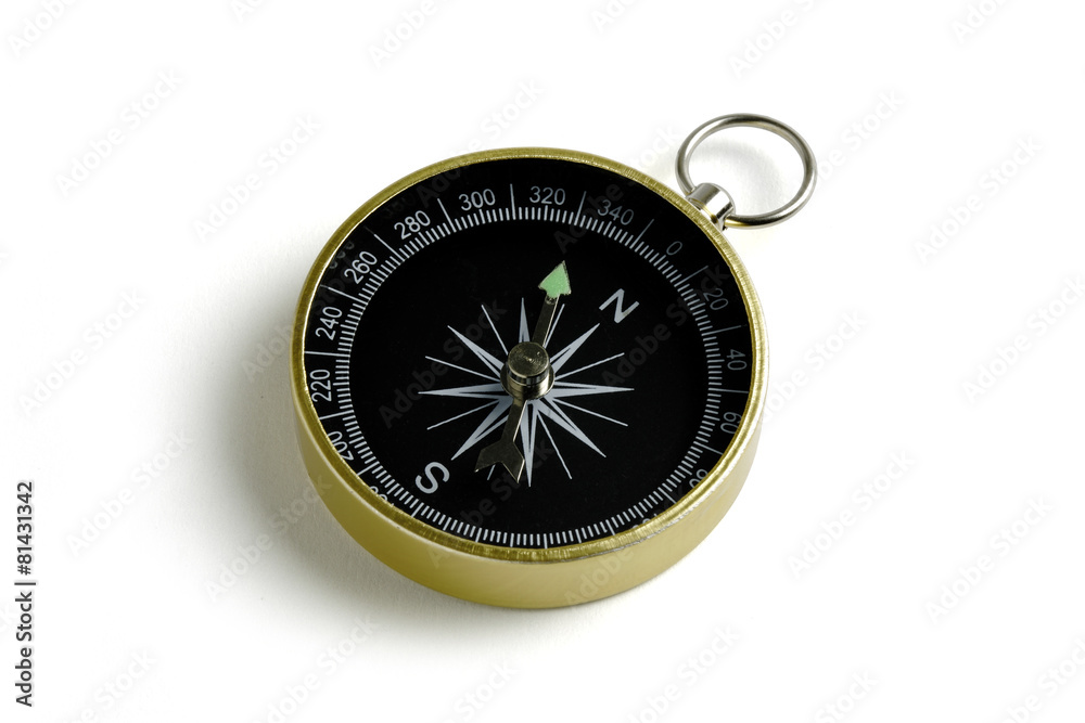 Antique Compass On white background Antique Compass On white background