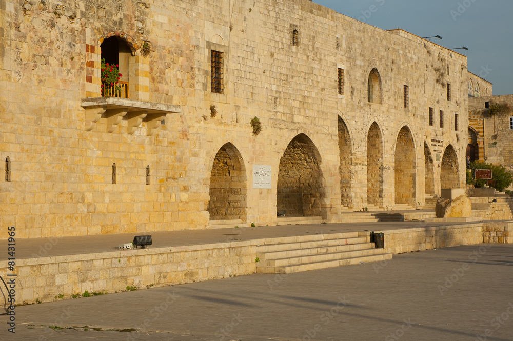 Fototapeta premium The public square at Deir el-Qamar village