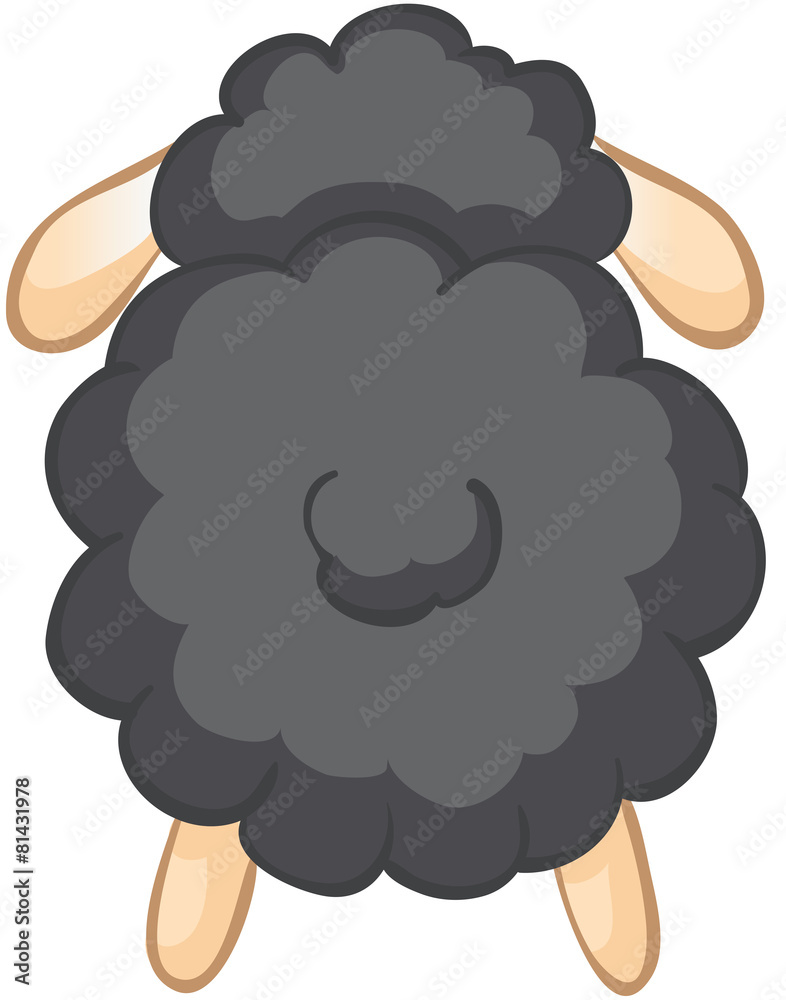 Obraz premium Schäfchen von hinten