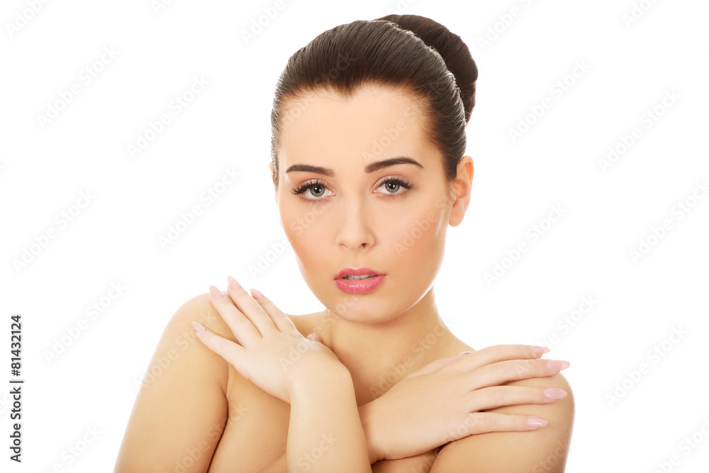 Beautiful woman with fresh daily makeup. Beautiful woman with fresh daily makeup.