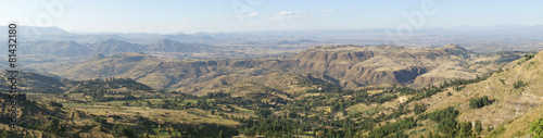 Landschaft von Amhara, Äthiopien, Afrika