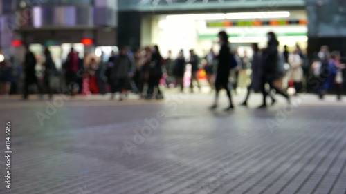 Wallpaper Mural Anonymous crowd of people walking in Shibuya Tokyo, Japan. Torontodigital.ca