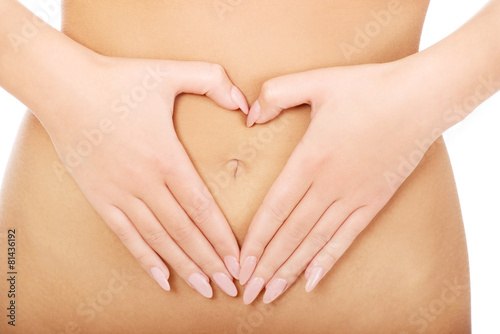 Wallpaper Mural Woman with her hands on belly. Torontodigital.ca