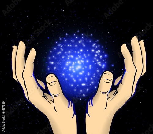 hands to the cosmic energy