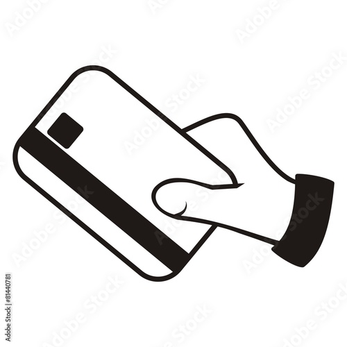 hand and credit card