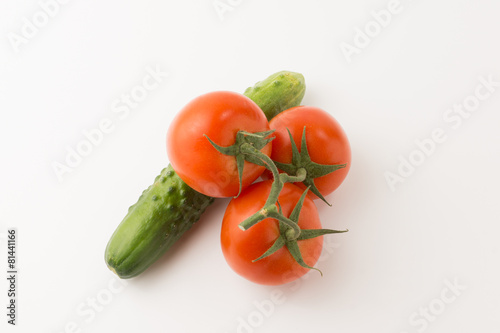 tomatos and cucumber