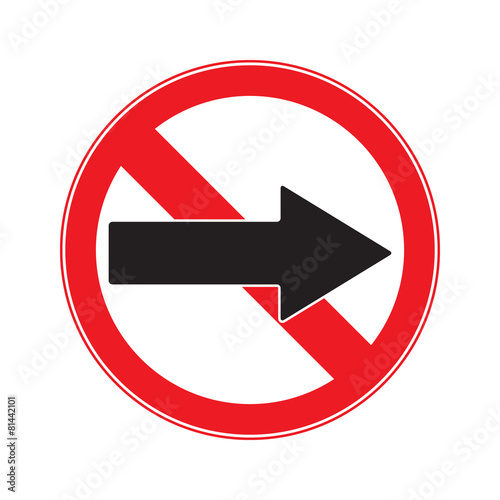 Free Download No Turn Right  Sign - GFXLoad
