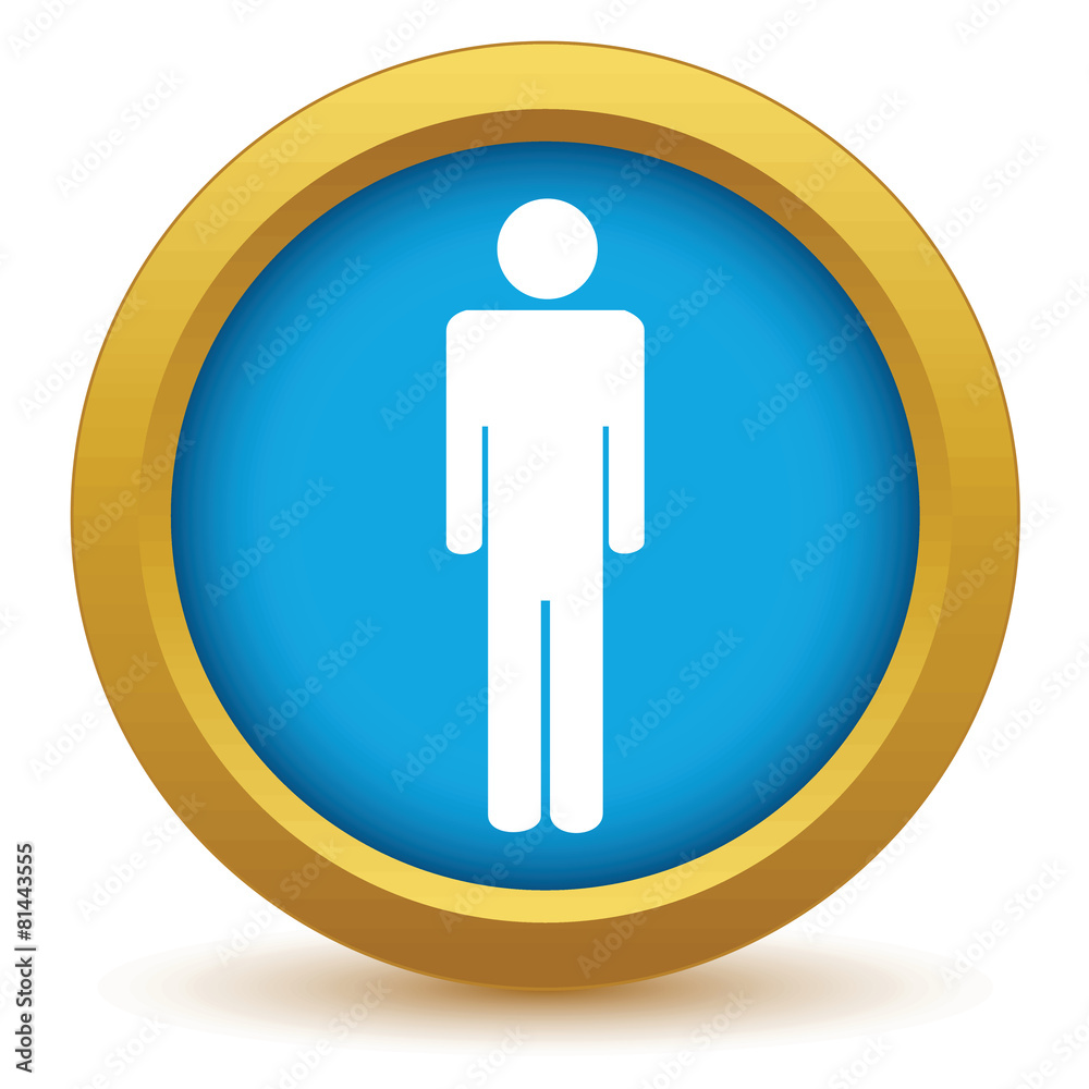 Gold man icon