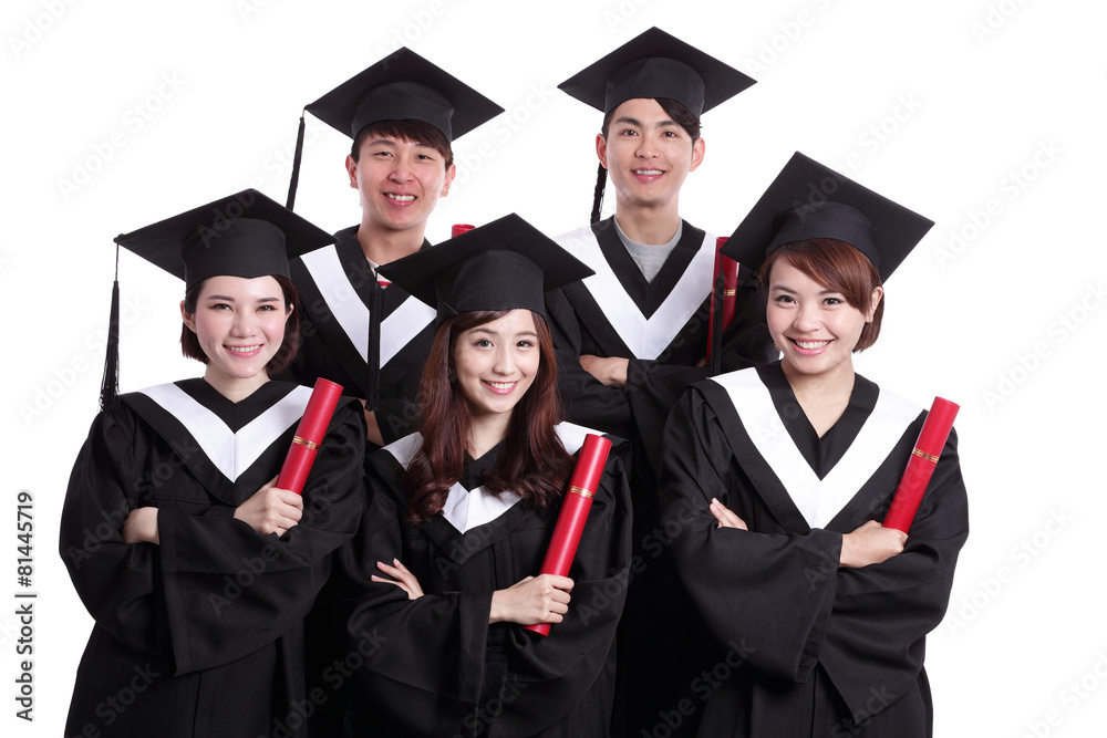 group of happy graduates student group of happy graduates student