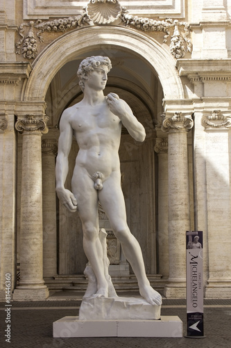 Obraz na płótnie copy of the Statue of David by Michelangelo w salonie
