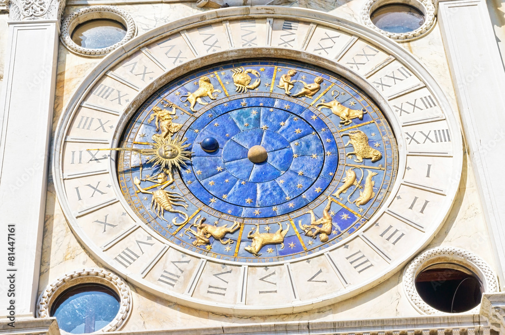 Zodiac Clock Venice Italy