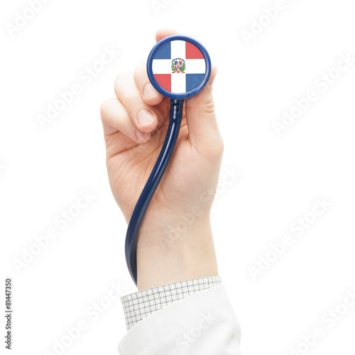 Stethoscope with flag series - Dominican Republic