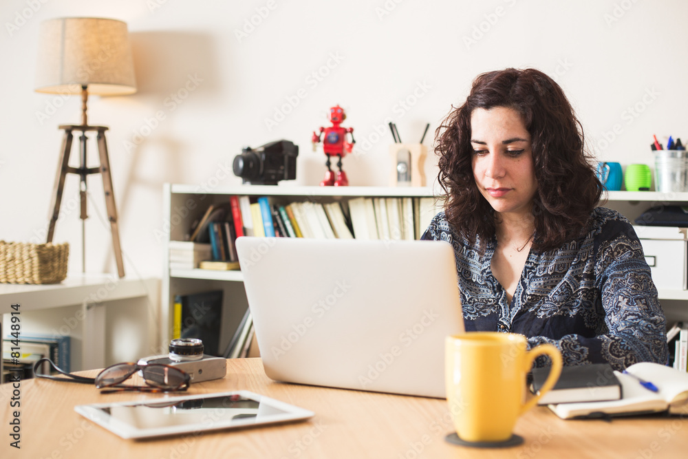 Using laptop