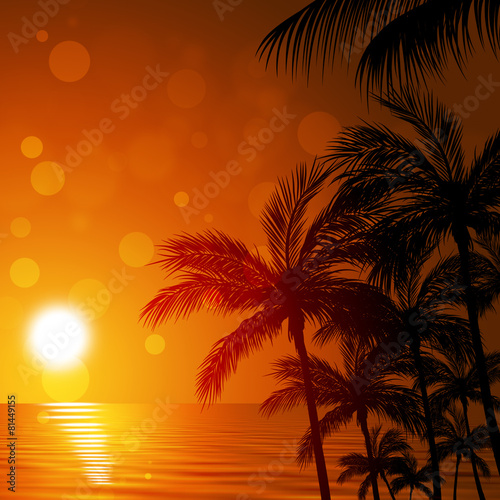 Tropical Ocean Palms © alex_aldo