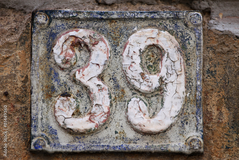 House numbers House numbers