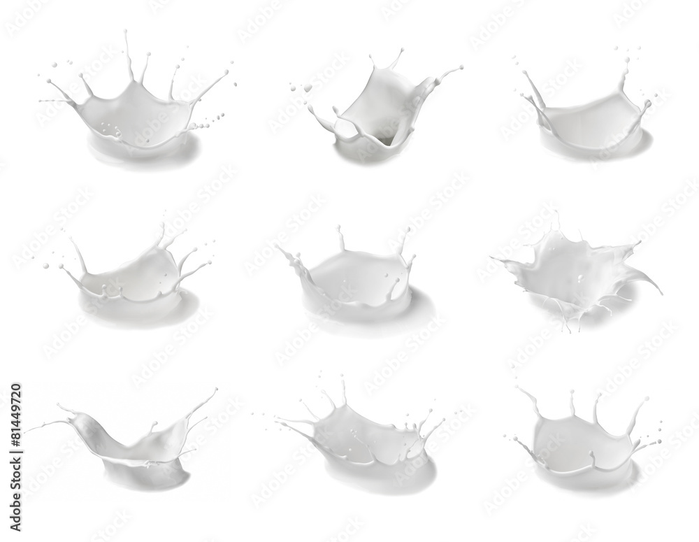 milk splash bottle drop white liquid Stock Photo Adobe Stock