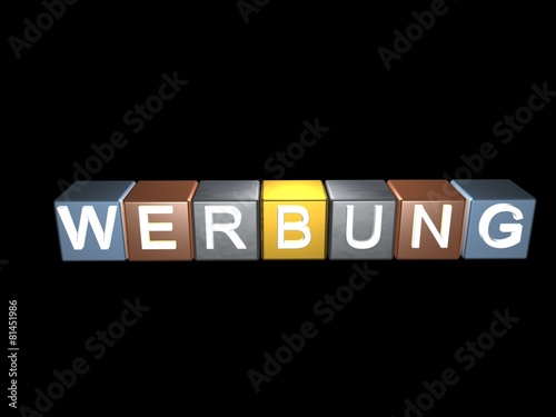Werbung (schwarzer Hintergrund)