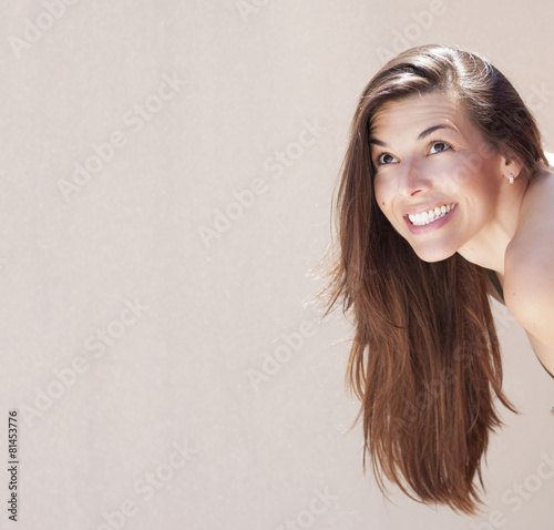 Cute latin girl in summer