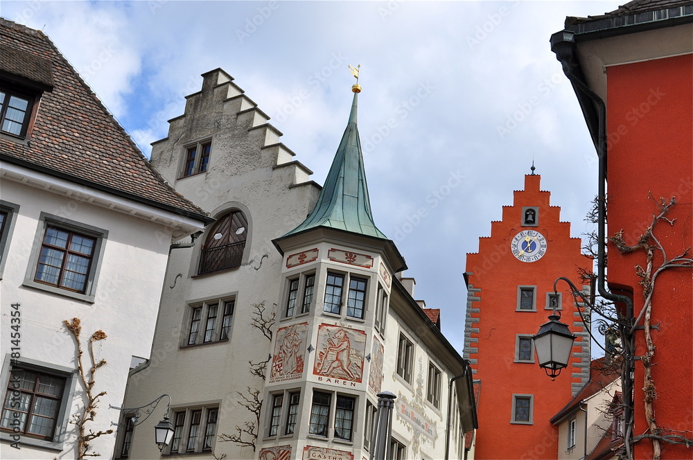 Fototapeta premium Altstadt mit Türmen in Meerburg