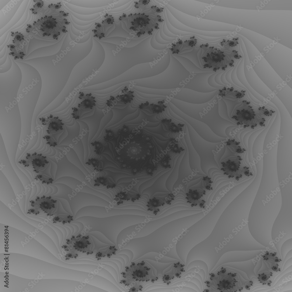 Monochromatic gray vortex fractal background