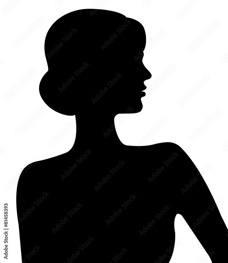 Silhouette of the woman Silhouette of the woman