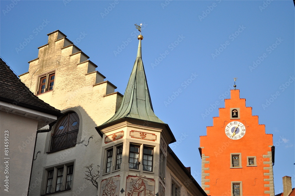 Meersburger Altstadt mit Zeitturm Meersburger Altstadt mit Zeitturm