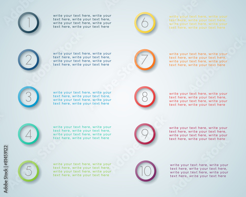 Infographic Numbered Steps 1