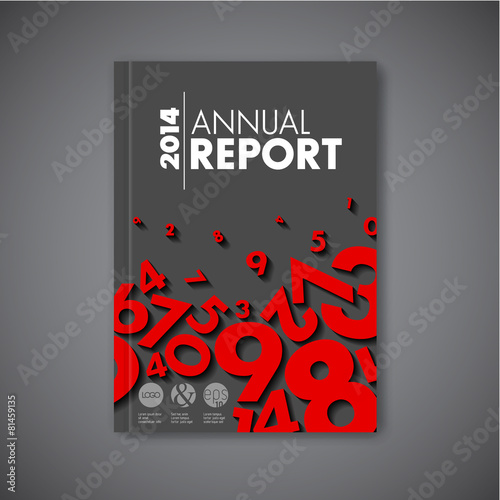 Modern Vector abstract annual report design template