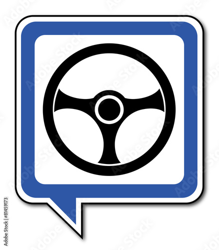 Logo volant. Voiture.