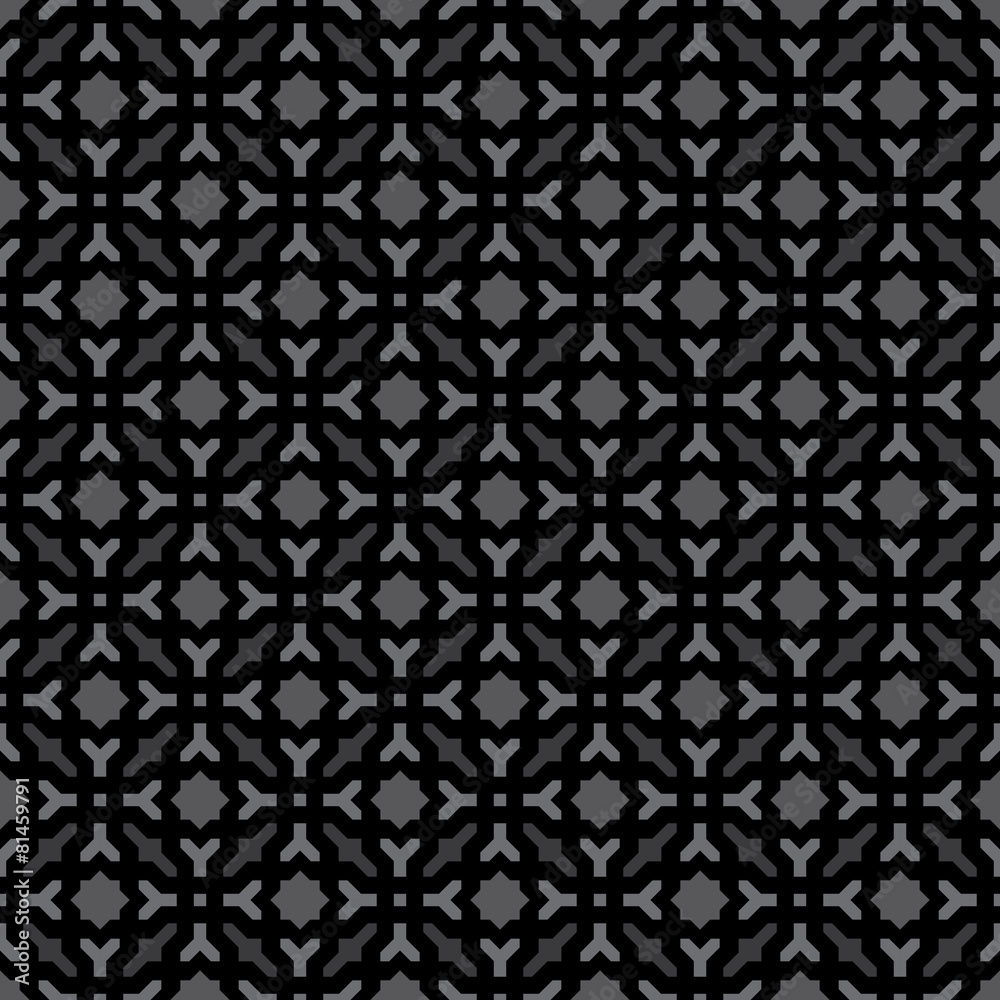 Abstract Decorative Geometric Black & Gray Pattern Background