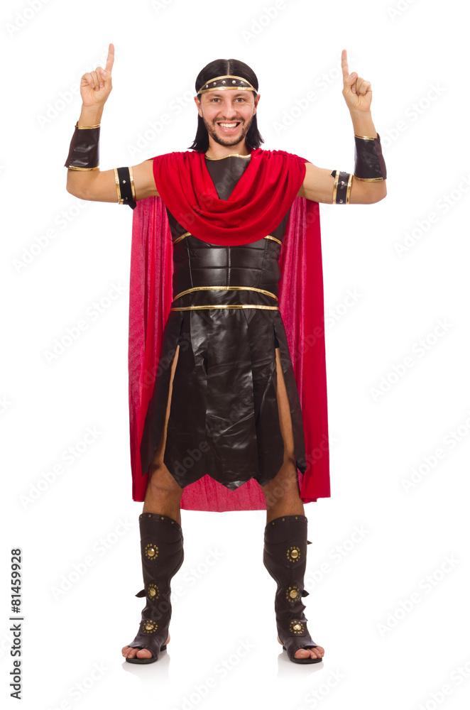 Gladiator isolated on white Gladiator isolated on white