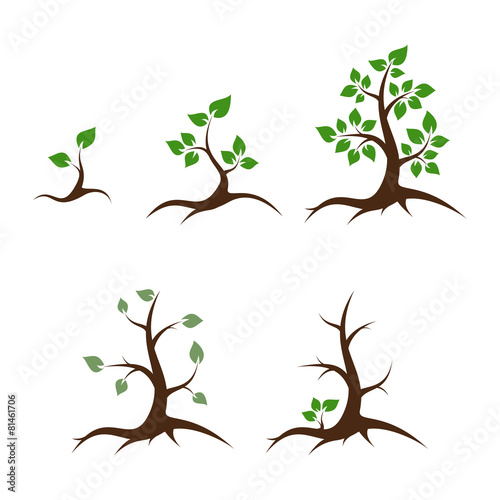 Life and death vector illustration