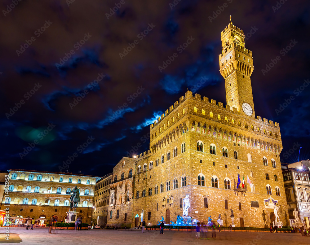 Palazzo Vecchio, the town hall of Florence - Italy