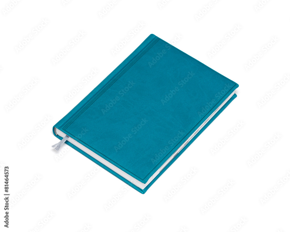 isolated blue notebook on white isolated blue notebook on white