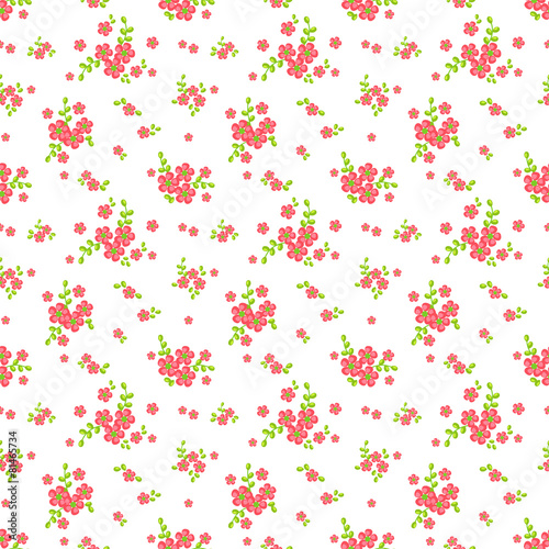Floral seamless pattern. Vector background.