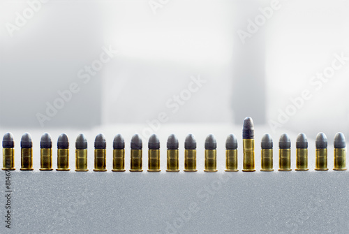 Tablou pe pânză Row of cartridges