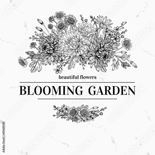 Background with flowers.