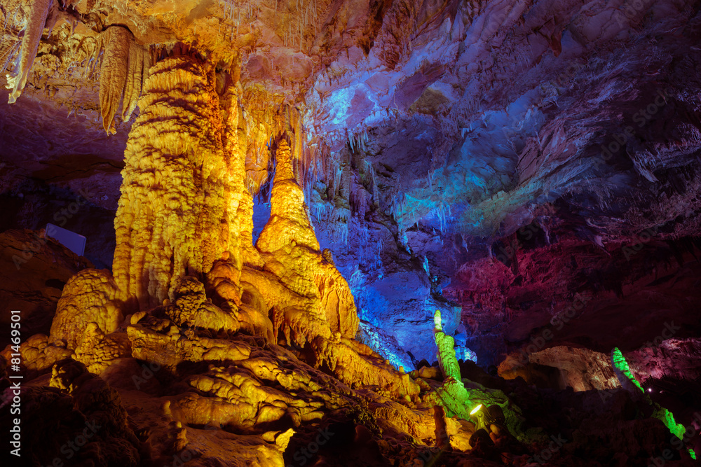 The China cave, geological landscape,