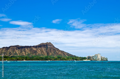Waikiki beach & Diamond Head