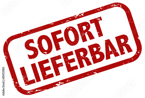 Sofort lieferbar Stempel rot