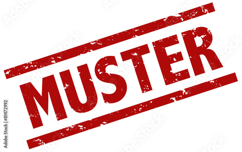 Muster Stempel rot