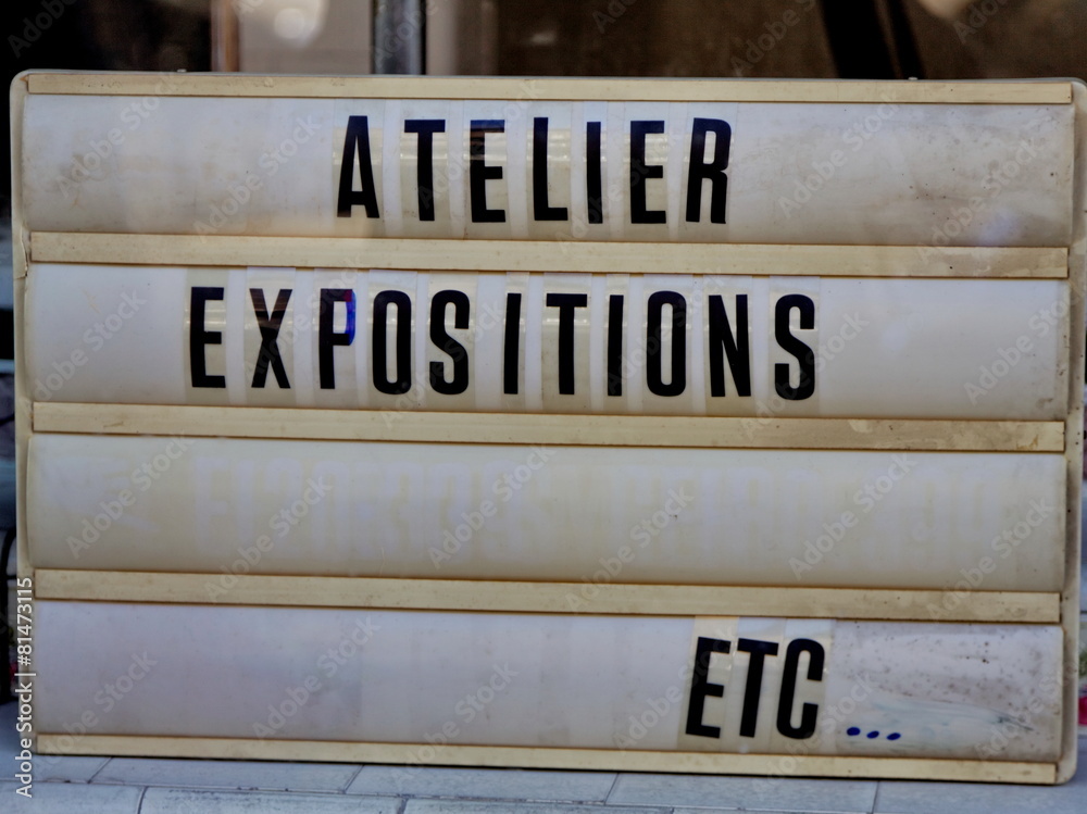 Fototapeta premium Atelier expositions