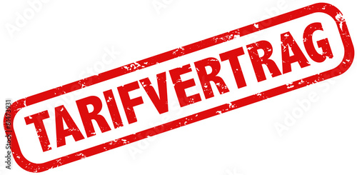 Tarifvertrag Stempel rot