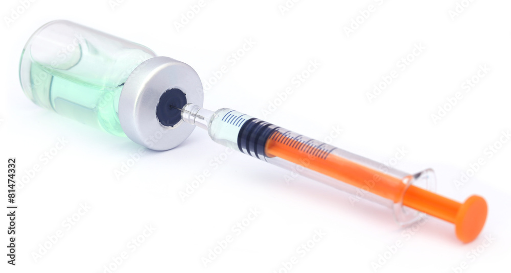 Vial with syringe Vial with syringe