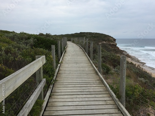 Boardwalk at Bellarine peninsula, Australia photo