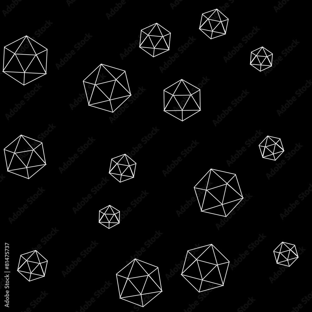 Geometric simple monochrome minimalistic pattern of hexagon or Geometric simple monochrome minimalistic pattern of hexagon or