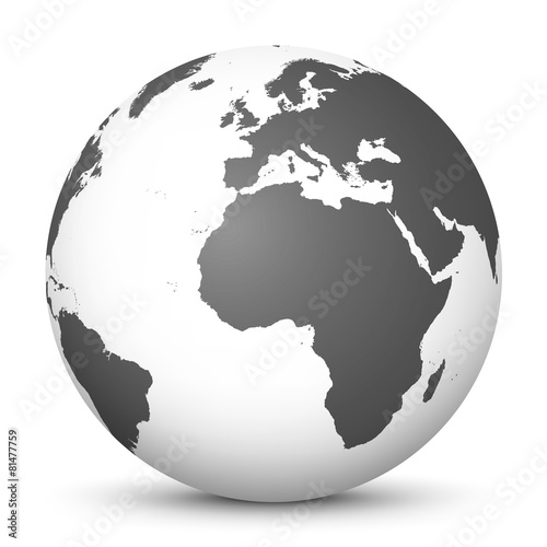Weltkugel, Erdkugle, Globus, Kugel, Erdball, Sphere, World, 3D photo