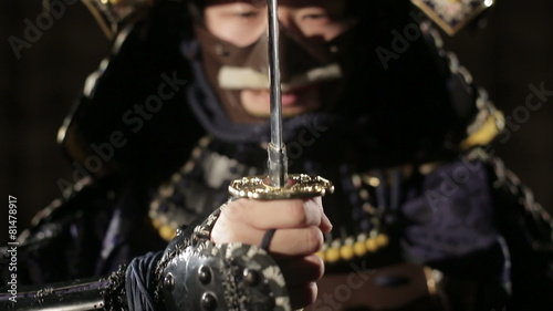 samurai ready to fight photo