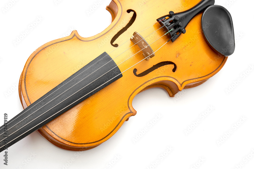 Fototapeta premium violin on white background