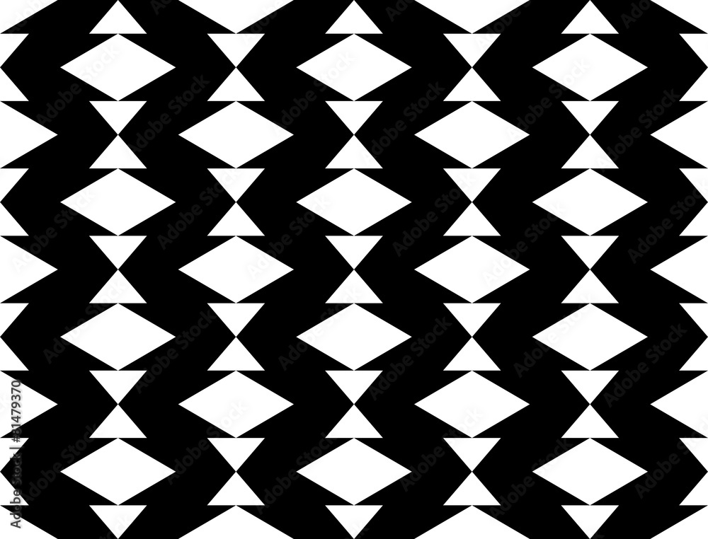 Design seamless monochrome geometric pattern